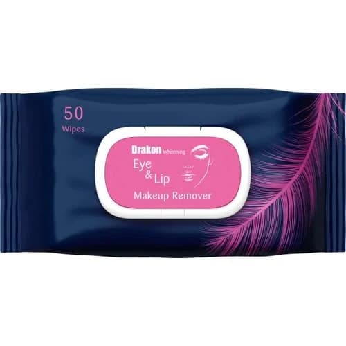 DRAKON WHIT. EYE&LIP MAKE UP REM. 50WIPES