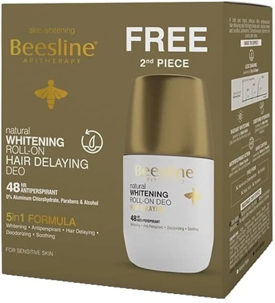 BEESLINE HAIR DELAYING DEO ROLL-ON 50/ML@OFFER 2PCS