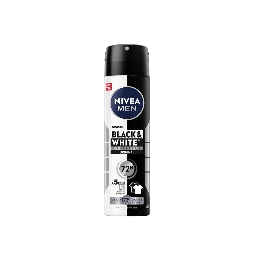 NIVEA B&W INVIS.DEO.SP.F/M 150ML