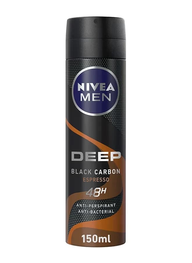 NIVEA DEEP BLACK CARBON DEOD.SP.F/M 150M