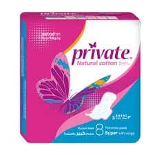 PRIVATE EXTRA THIN SUPER 8PADS