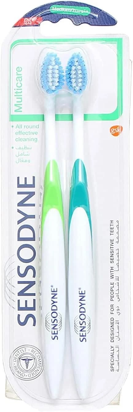 SENSODYNE MULT.CARE MEDIUM T.BRUSH(1+1)@